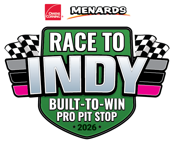owens corning race to indy badge